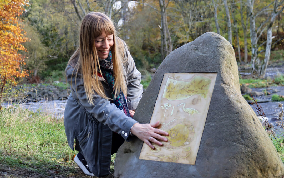 New community co-designed artworks installed along the River Almond