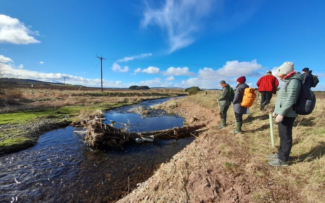 FORTH RIVERS TRUST HOST VISITS FROM UNIVERSITY OF JYVASKYLA, FINLAND ON THE ALLAN WATER